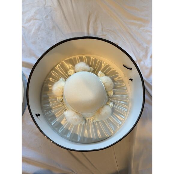 Ben Marc International Ivory Hat With Box Style 2341 EUC main image 6